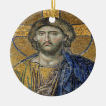 Christ Pantocrator Mosaic Iconic Religious Roman A