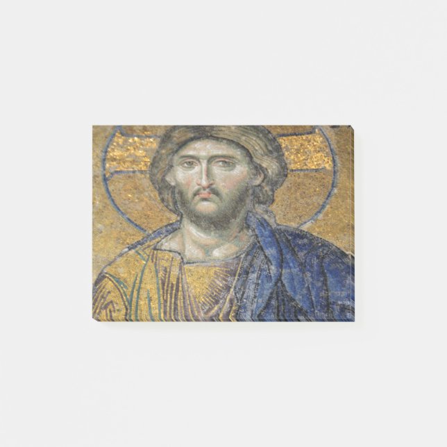 Christ Pantocrator Mosaic Iconic Religious Roman A Post-it Notes (Front)