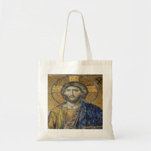 Christ Pantocrator Mosaic Iconic Religious Roman A Tote Bag