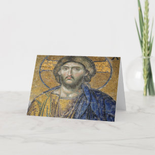 Christ Pantocrator Mosiac Hagia Sophia Card