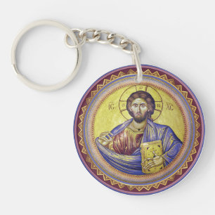 Christ Pantocrator Orthodox Icon Key Ring
