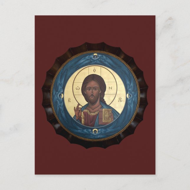 Christ Pantocrator Prayer Card (Front)