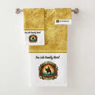 Christ’s Triumphant Ride Brings Unshakable Hope  Bath Towel Set