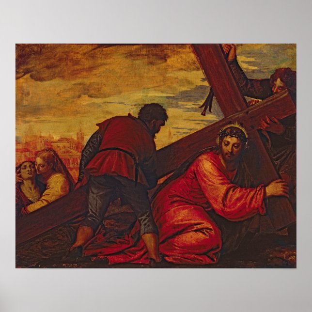 Christ Sinking under the Weight of the Cross Poster (Front)