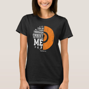 Christ Strengthens Me Religious Christian Lacrose T-Shirt
