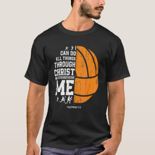 Christ Strengthens Me  Religious Christian Volleyb T-Shirt