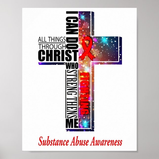 Christ Substance Abuse Awareness Poster (Front)