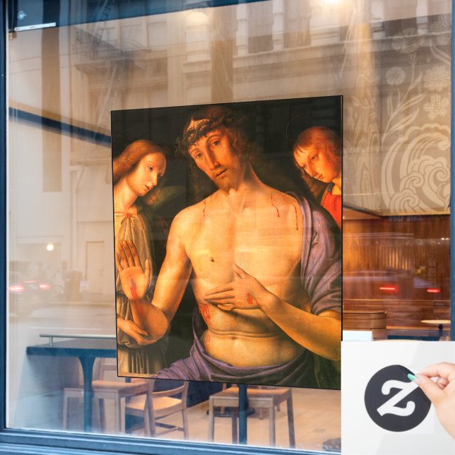 Christ Supported by Two Angels Giovanni Santi 1490 (Cafe Window)