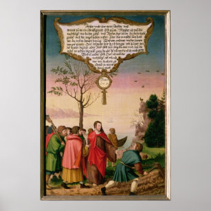 Christ teaching his disciples poster