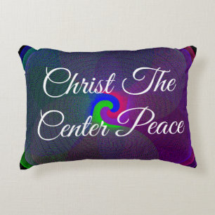 Christ The Center Peace Geometric Accent Pillow