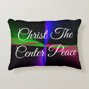 Christ The Center Peace Geometric Accent Pillow