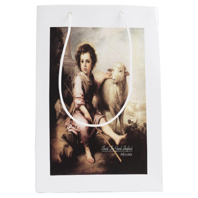 Christ The Good Shepherd Medium Gift Bag (Front)