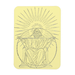 Christ the King medieval scene Magnet