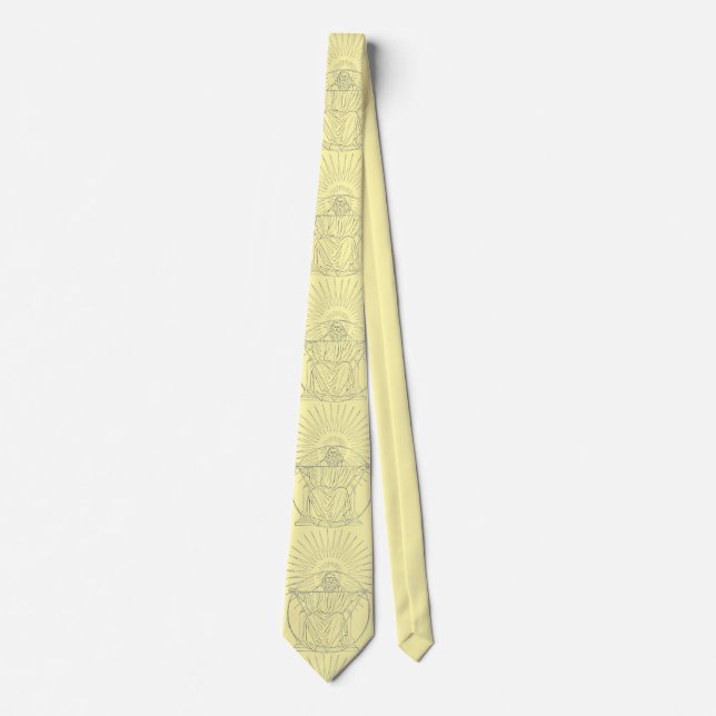 Christ the King medieval scene Tie (Front)