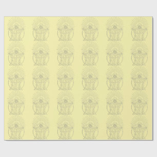 Christ the King medieval scene Wrapping Paper