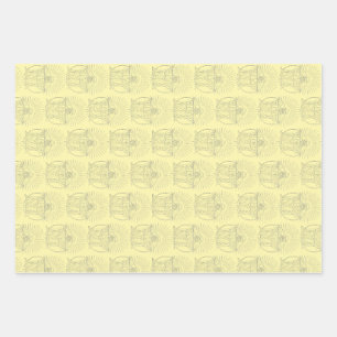 Christ the King medieval scene Wrapping Paper Sheet