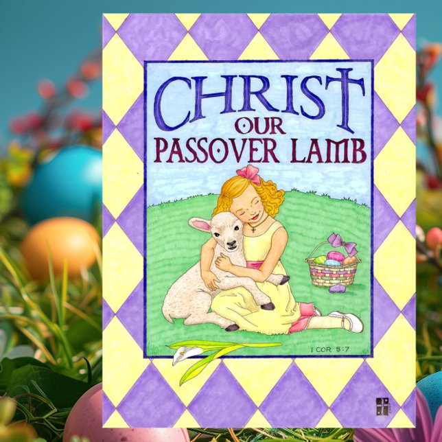 Christ the Lamb Easter Inspirational Postcard (Creator Uploaded)