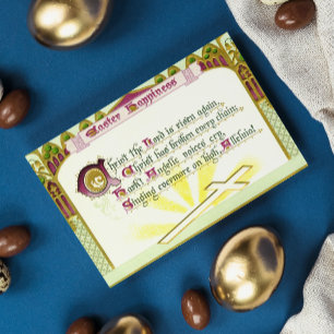 Christ the Lord is risen again Hymn Easter Card