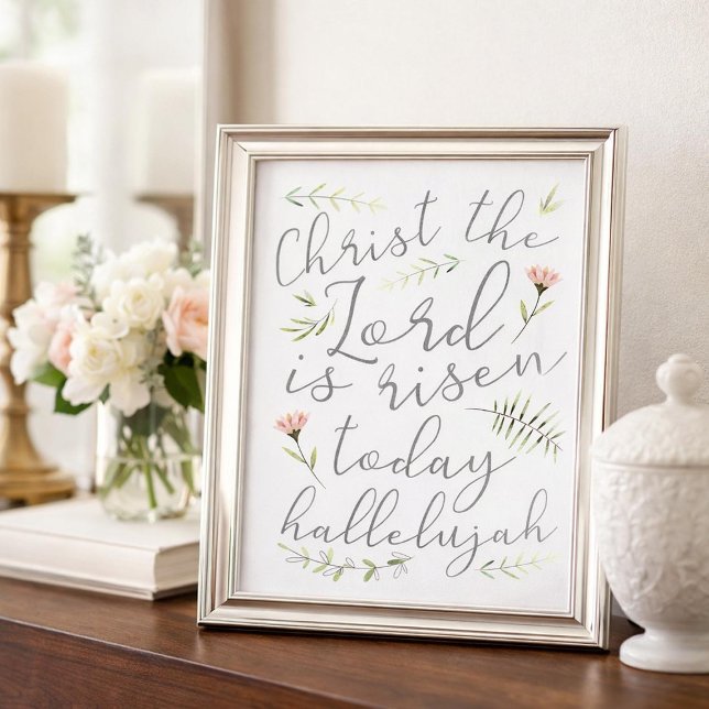 Christ the Lord is Risen Today Easter Wall Art (Creator Uploaded)
