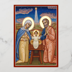 Christ the New Dawn Foil Holiday Card