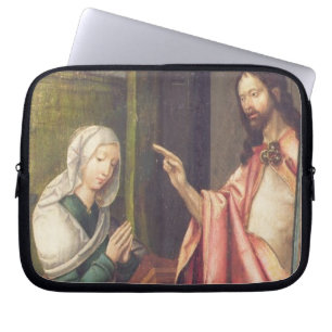 Christ the Redeemer blessing a woman (panel) Laptop Sleeve
