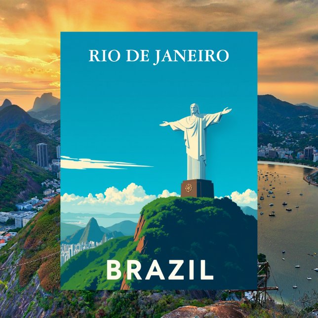 Christ the Redeemer Rio de Janeiro Brazil Travel Postcard (Creator Uploaded)
