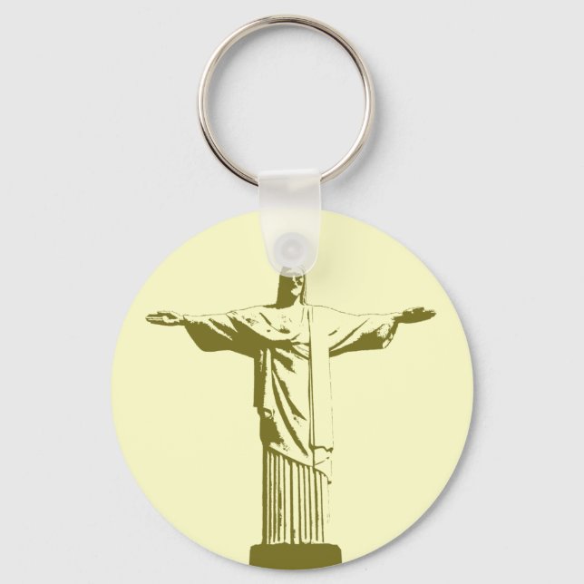 Christ the Redeemer . Rio de Janeiro Key Ring (Front)