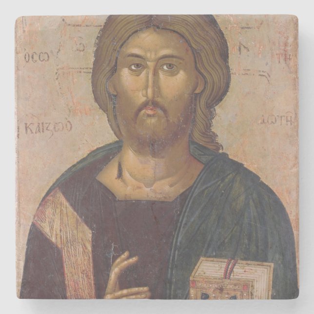 Christ the Redeemer, Source of Life, c.1393-94 Stone Coaster (Front)
