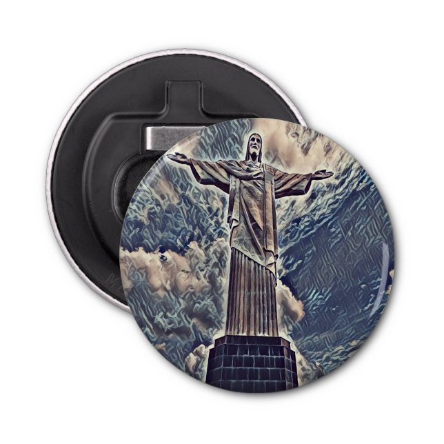 Christ the redeemer statue bottle opener (Front)