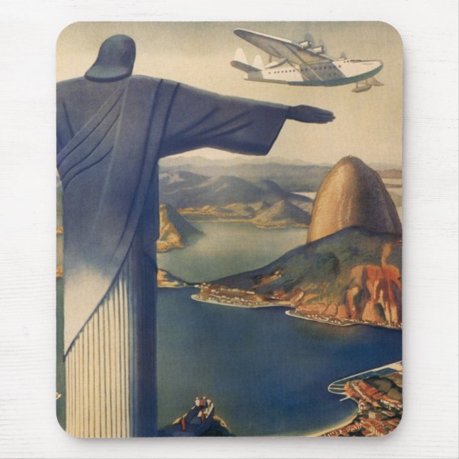 Christ the Redeemer Statue, Rio De Janeiro, Brazil Mouse Pad (Front)