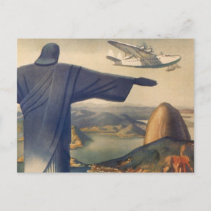 Christ the Redeemer Statue, Rio De Janeiro, Brazil Postcard