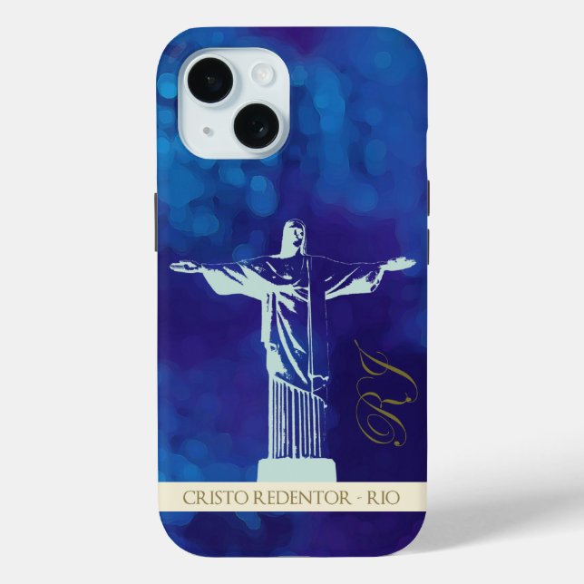 Christ the Redeemer statue - RJ Case-Mate iPhone Case (Back)