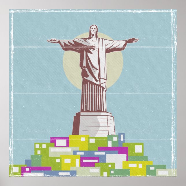 Christ the Redeemer Travel poster Favela  (Front)