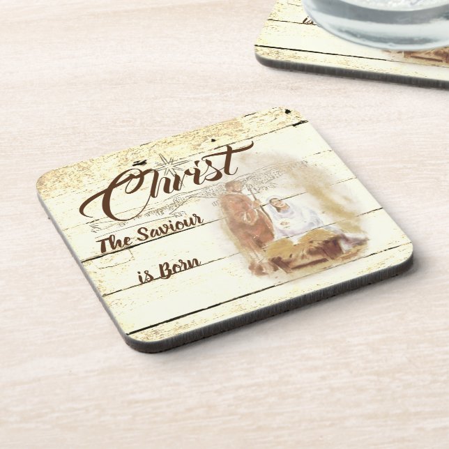 Christ the Saviour is born  Coaster (Left Side)