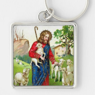 Christ The Shepherd Key Ring