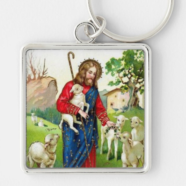 Christ The Shepherd Key Ring (Front)