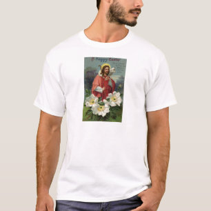 Christ the Shepherd with Lamb Vintage Easter T-Shirt