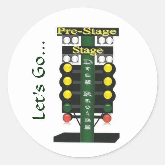 Christ tree, Let's Go... Classic Round Sticker (Front)