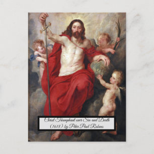 Christ Triumphant over death Postcard