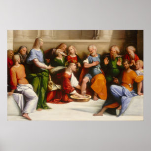 Christ Washing Feet - Garofalo Fine Art Poster