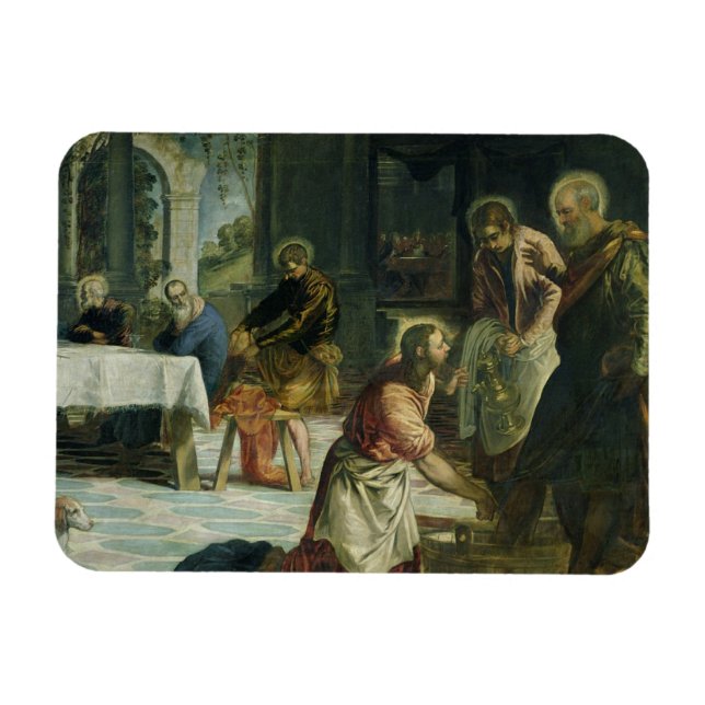 Christ Washing the Disciples' Feet, c.1547 Magnet (Horizontal)