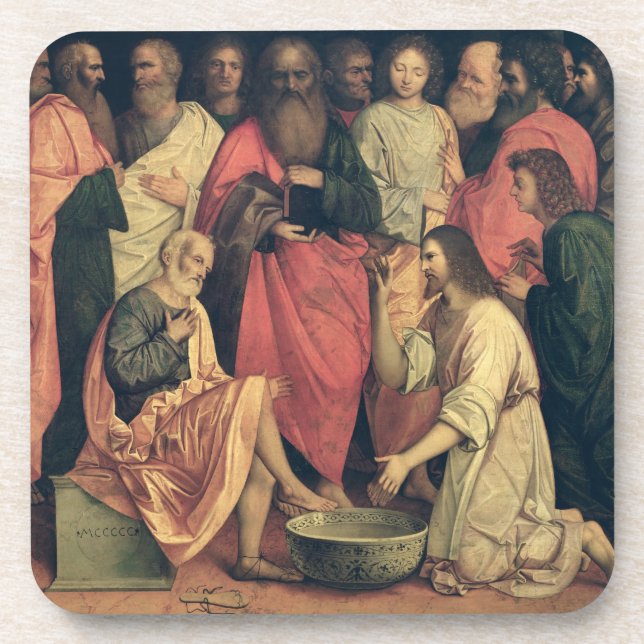 Christ Washing the Disciples' Feet Coaster (Front)
