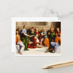 Christ Washing the Disciples' Feet, Garofalo Postcard