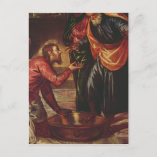 Christ Washing the Feet of the Disciples Postcard