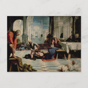 Christ Washing the Feet of the Disciples Postcard