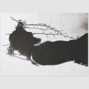 Christ with Crown of Thorns Decoupage Tissue Paper