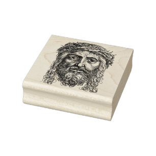 Christ with crown of thorns ...rubber stamp