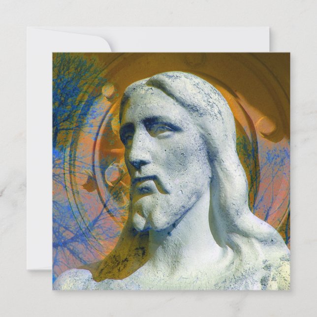 Christ With Halo 2005 Computer Art Card (Front)