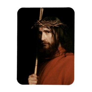 Christ with Thorns by Carl Bloch. Fine Art Magnet