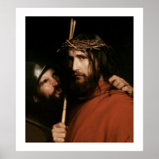 Christ with Thorns by Carl Bloch. Fine Art Print